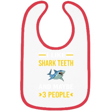 Discover 3 People Shark Teeth Bibs