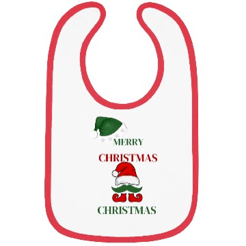 Discover Elf Merry Christmas Bibs