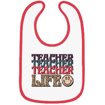 Discover Teacher Smile Face Bibs