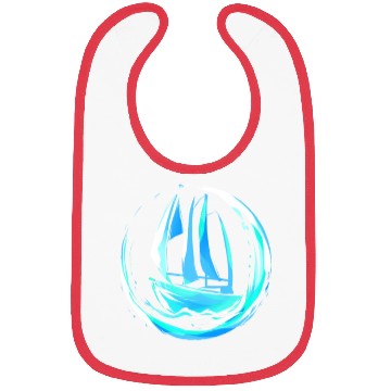 Discover Sailing gift for sailing boat, captain, holiday Bibs