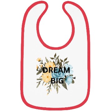 Discover ORANGE FLOWER,brown flower,dream big Bibs