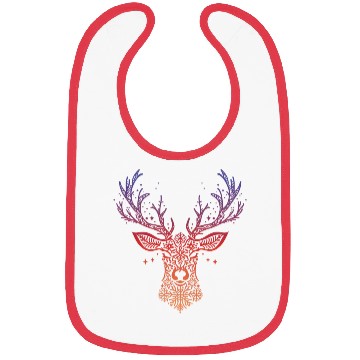 Discover Reindeer with snowflakes Bibs