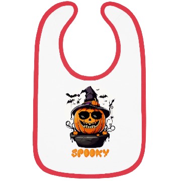 Discover Spooky Cool Halloween Pumpkin Funny Bibs