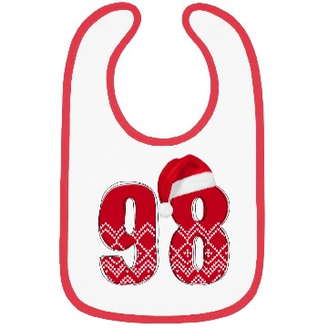 Discover 98 Years Old - Christmas Number Ninety Eight Bibs