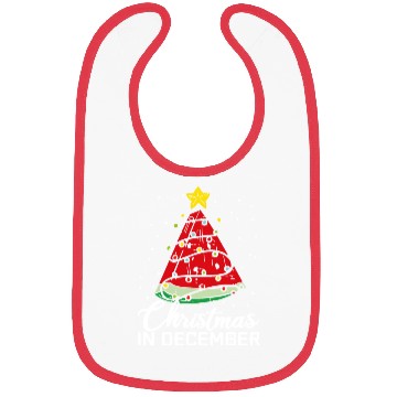 Discover Christmas In December Watermelon Xmas Tree Bibs