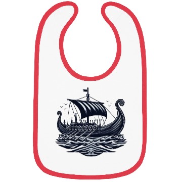 Discover Viking Raiders: Norse Seafaring Art Bibs