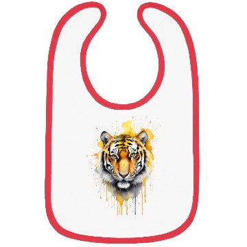 Discover wild tiger head Bibs