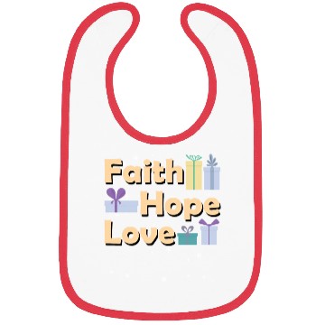 Discover Religious Family Christmas Matching Costume Faith Bibs