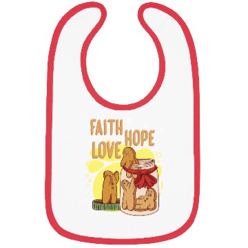 Discover Faith Hope Love Religious Christmas Costume Bibs