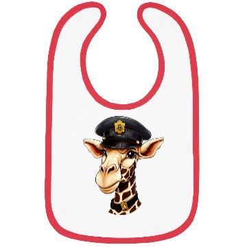 Discover Police giraffe Bibs