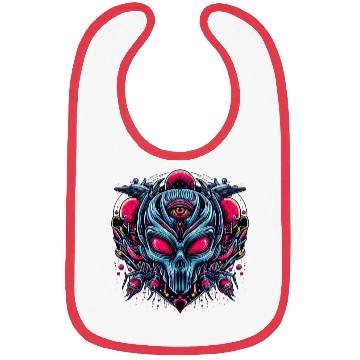 Discover alien art style Bibs