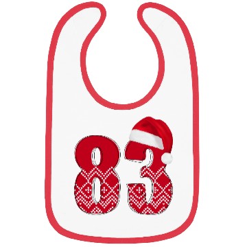 Discover Number 83 - Happy Christmas Eighty Three Bibs