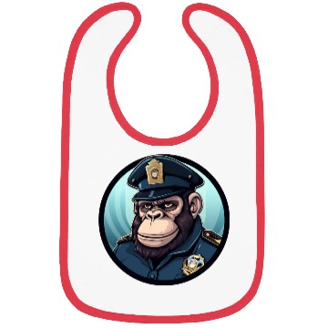 Discover Police gorilla Bibs