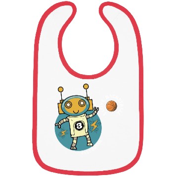 Discover Robot Love Basketball Bibs