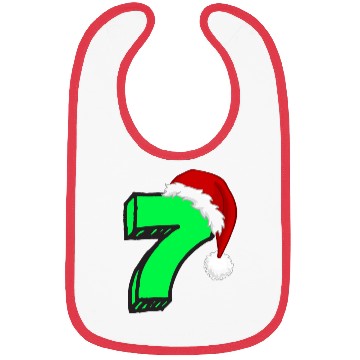Discover 7th Birthday Gift - Number Seven Bibs