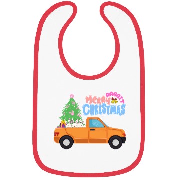 Discover Merry rabbit Chrismas Bibs