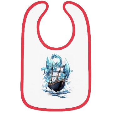 Discover Ice Sailing Dragon Ice Sailor Ice Boating Yachting Bibs