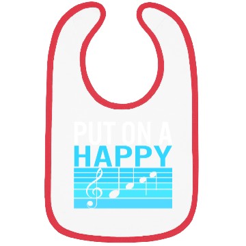 Discover Music Teacher Bibs, Put On A Happy Bibs, Gift For