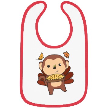 Discover Thanksgiving Day Outfits Turkey Monkey With Pie Bibs