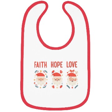 Discover Religious Family Faith Hope Love Christmas Santa Bibs