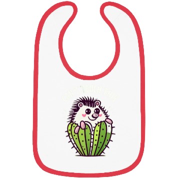 Discover cant touch this, Hedgehog in cactus Bibs