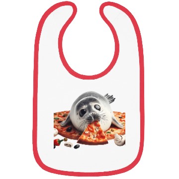 Discover Seerobbe enjoys pizza Bibs