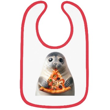 Discover Seerobbe enjoys pizza Bibs