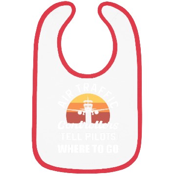 Discover Airplane Airfield Aviation Air Traffic Controller Bibs