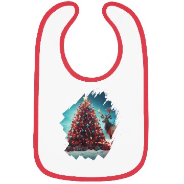 Discover Christmas tree Christmas Reindeer Bibs