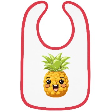 Discover Cute Funny Pineapple Summer Kawaii Gift Bibs