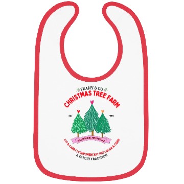 Discover Frany & Co Christmas Tree Farm Bibs