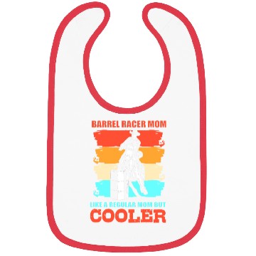 Discover Funny Barrel Racing Barrel Racer Mom Bibs