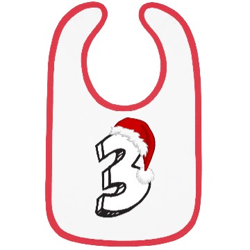 Discover Happy 3rd Birthday! - Third Christmas Number Bibs