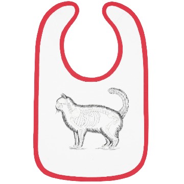 Discover Anatomy of a Cat: Skeleton in Monochrome Bibs