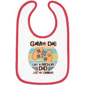 Discover Cool Retro Gamer Dad Bibs