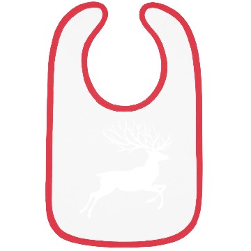 Discover Reindeer silhouette deer antlers Christmas Bibs