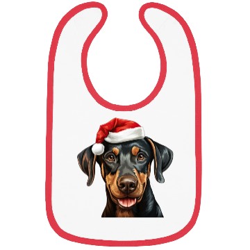 Discover Doberman Pinscher Christmas Dog Bibs