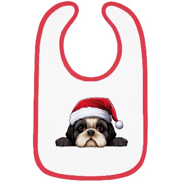 Discover Shih Tzu Christmas Dog Bibs
