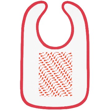 Discover Orange Pattern Bibs