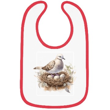 Discover Quail Bird With Eggs Bibs