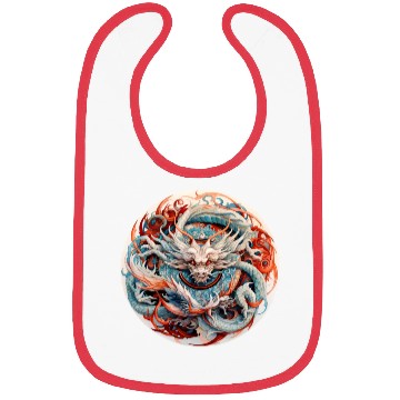 Discover Chinese Dragon Mandala Art Bibs