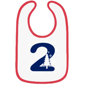 Discover Second Christmas Number 2 - Nr. Two Bibs