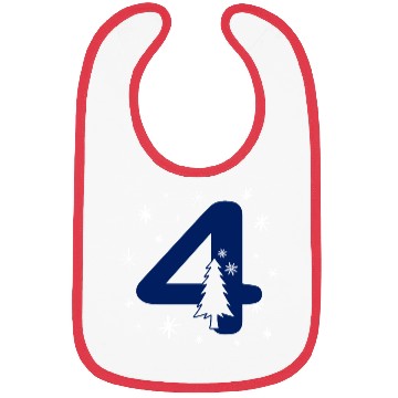 Discover 4th Anniversary Year - Christmas Celebration Four Bibs