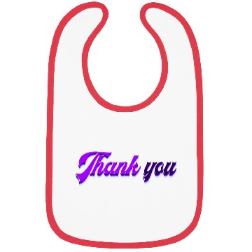 Discover Typography Thank you Bibs