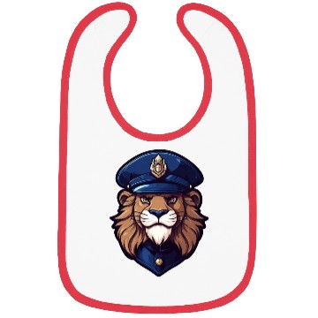 Discover Police lion Bibs