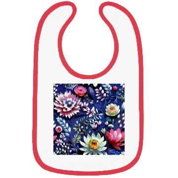 Discover Midnight Floralscape Bibs