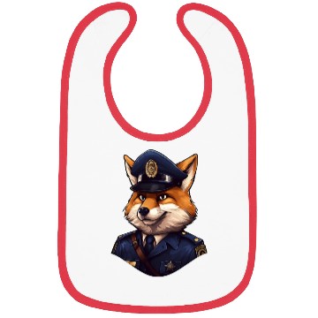 Discover Fox policeman Bibs