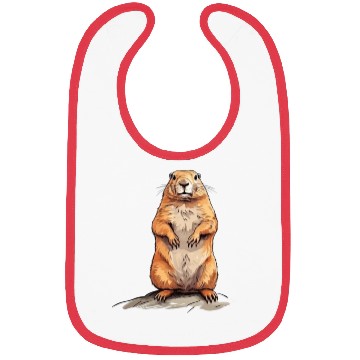 Discover Groundhog Marmot for a Marmot lover groundhog fan Bibs