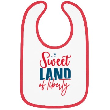 Discover sweet land of liberty Bibs