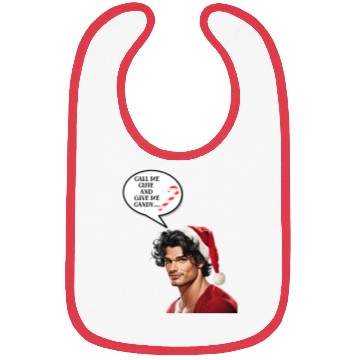 Discover Christmas Nice Cute and Handsome Man Bibs